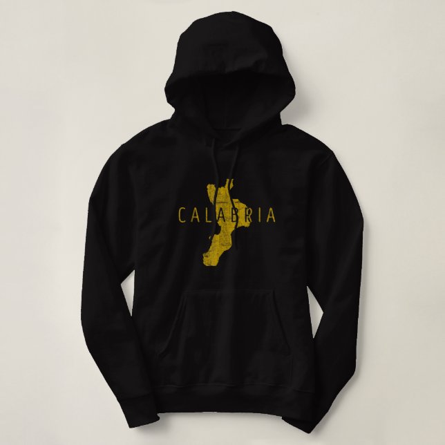 Kalabrien Karte Beschreibung Kalabrien Hoodie (Design vorne)