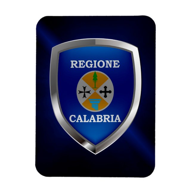 Kalabrien Mettalic Emblem Magnet (Vertikal)