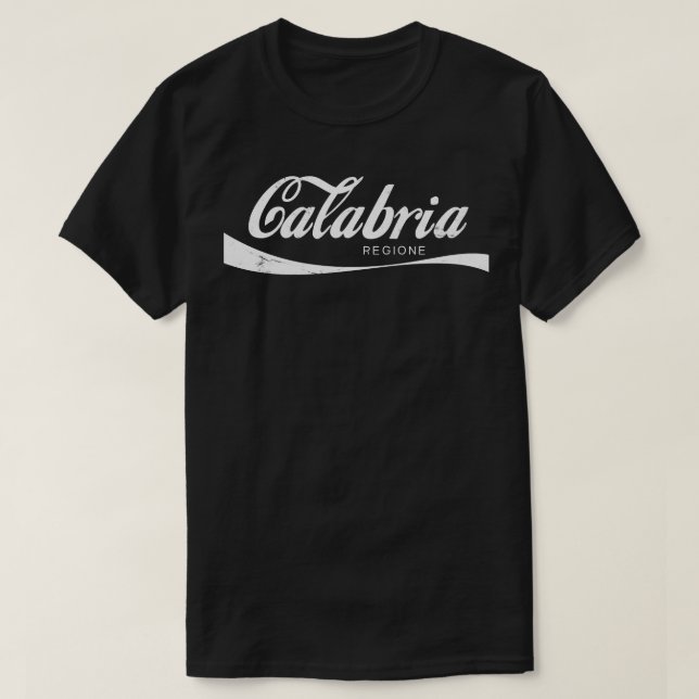 Kalabrien Regione Italia Retro Design T-Shirt (Design vorne)