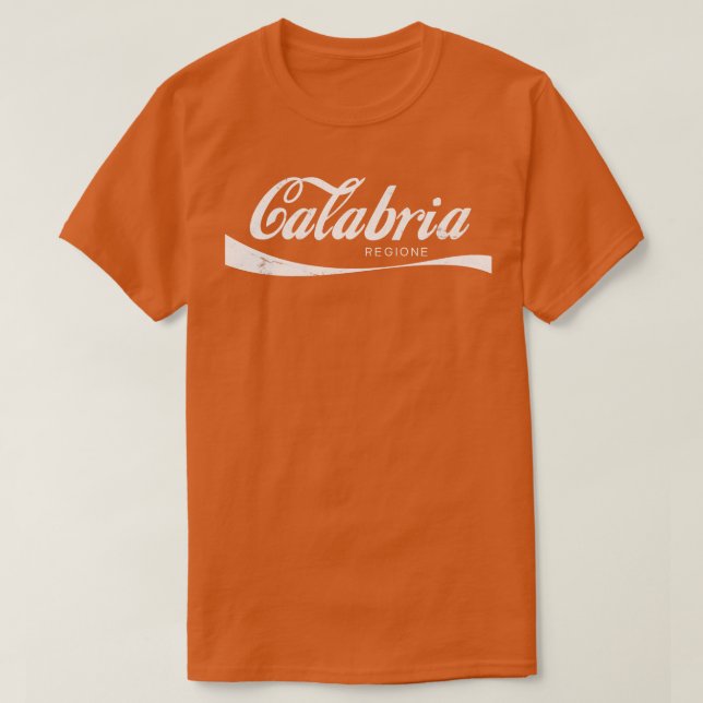 Kalabrien Regione Italia Retro Design T-Shirt (Design vorne)