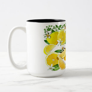 Kalabrien-Zitronen Zweifarbige Tasse