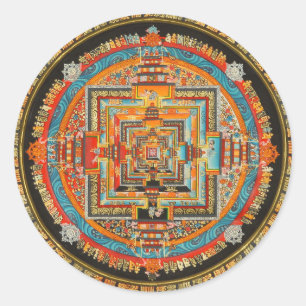 KALACHAKRA ESOTERIC MANDALA III RUNDER AUFKLEBER