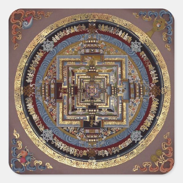 Kalachakra Mandala A Stickers (Vorderseite)