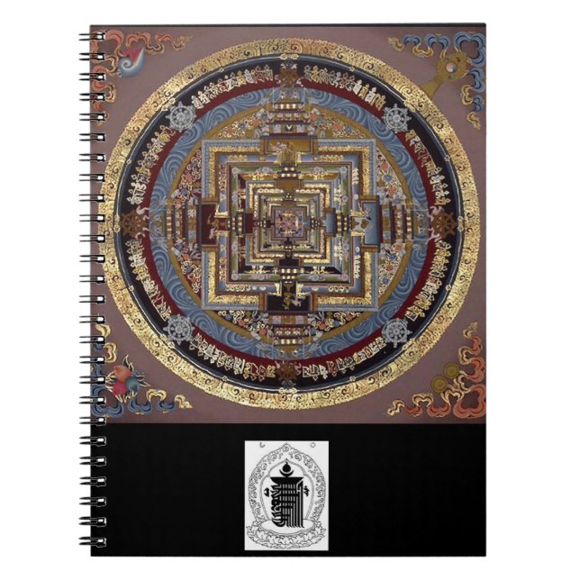 Kalachakra Mandala ein Notizbuch Notizblock (Vorderseite)
