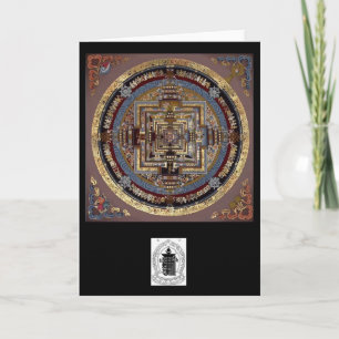 Kalachakra Mandala eine Gruß-Karte Karte