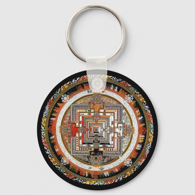 Kalachakra Mandala Schlüsselanhänger (Vorderseite)