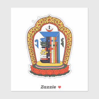 Kalachakra Mantra Mandala Buddhist Aufkleber