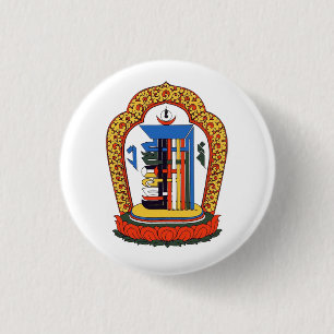Kalachakra-Mantra Tibetisch Buddhist Button