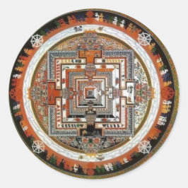 Kalachakra Sand Mandala Runder Aufkleber