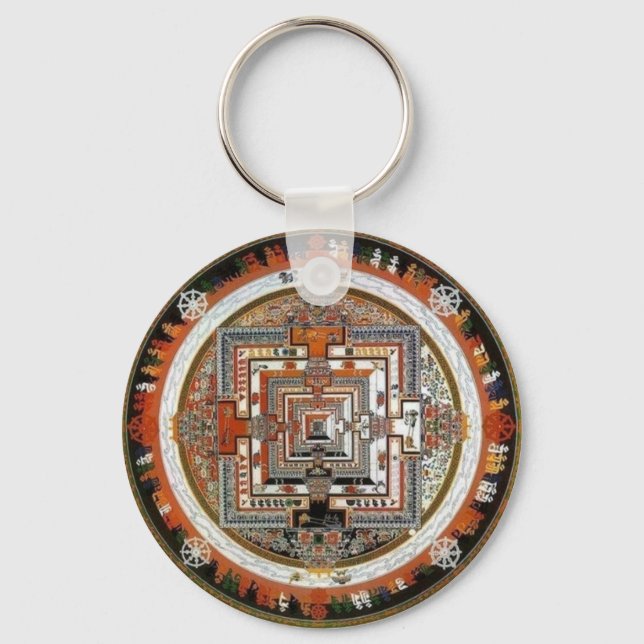 Kalachakra Sand Mandala Schlüsselanhänger (Vorderseite)