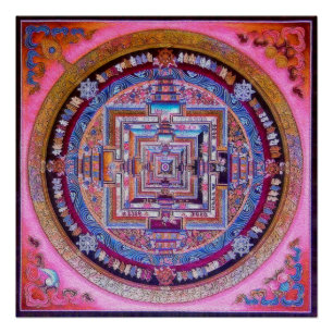 Kalachakra Sera - Mandala Poster