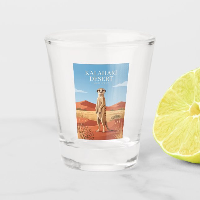 Kalahari-Wüste Südafrika Schnapsglas (Vorderseite)