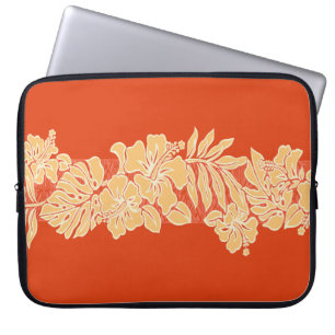 Kalaheo Hawaiian Hibiskus Tapa Laptop Wetsuit Bag Laptopschutzhülle