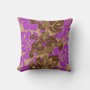 Kalakaua Border Coussin en Hibiscus Hawaïen