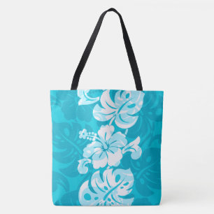 Kalakaua Border Hawaiian Hibiskus Beach Bag Tasche
