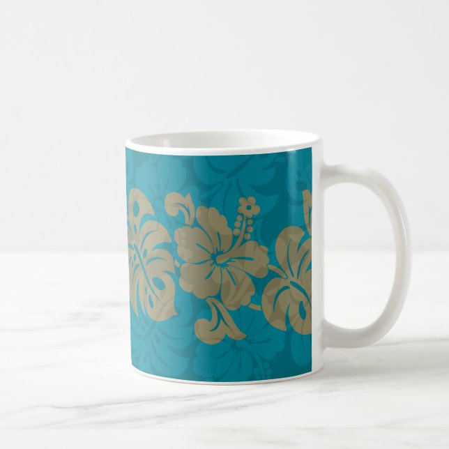 Kalakaua Hawaiian Hibiskus Border KL303 Kaffeetasse (Rechts)