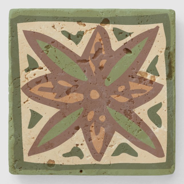 Kalakaua Hawaiian Tropical Tapa KL301 Steinuntersetzer (Vorderseite)