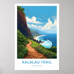 Kalalau Beach United Staaten Travel Print Poster