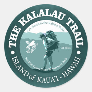 Kalalau Spur Runder Aufkleber