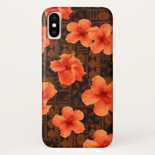 Kalalau Tapa-tropischer hawaiischer Hibiskus iPhone X Hülle