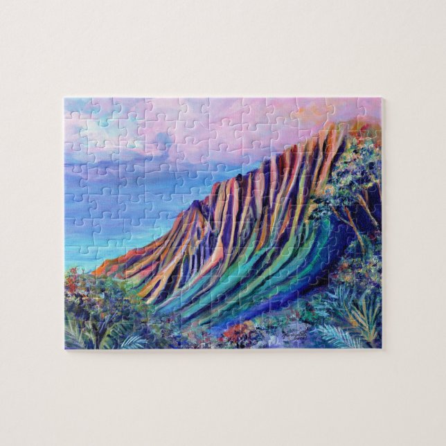 Kalalau Valley Kauai Rainbow Imaginaire Puzzle (Horizontal)