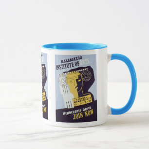 Kalamazoo Institute of Arts - WPA Plakat - Tasse