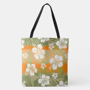 Kalani Gefärbte Krawatte Blend Tropischer Hibiskus Tasche