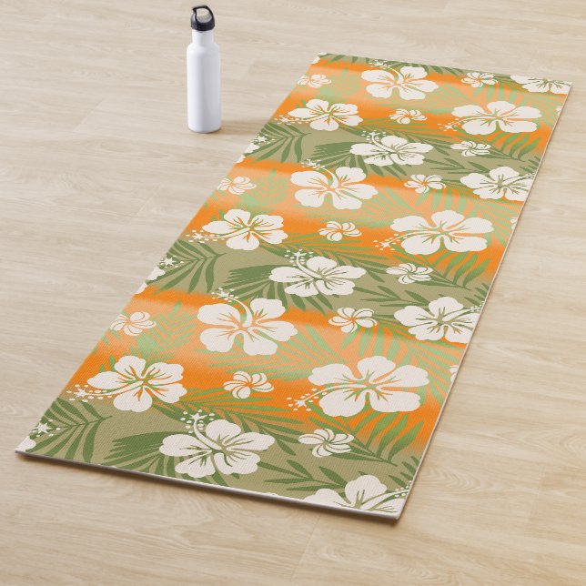 Kalani Gefärbte Krawatte Blend Tropischer Hibiskus Yogamatte (Beispiel)