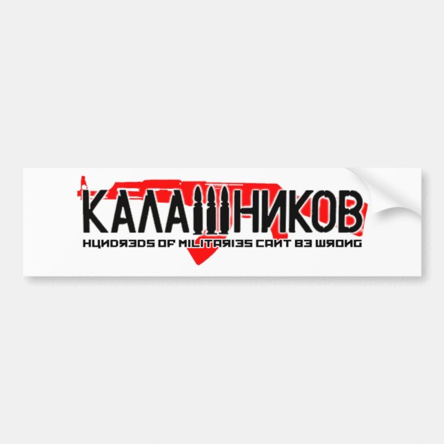 Kalaschnikow Ak-47 Autoaufkleber (Vorne)