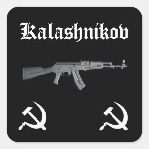 Kalaschnikow AK-47 Quadratischer Aufkleber