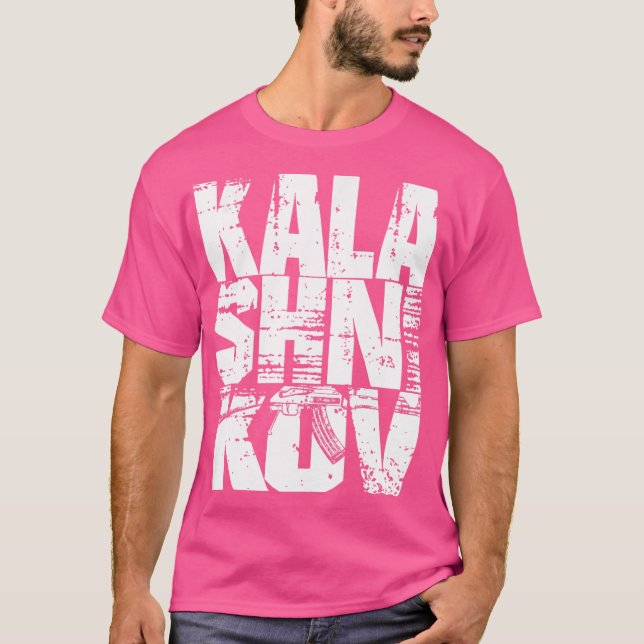 Kalashnikov Ak47 Tshirt Ak-47 Geschenkidee Shirt (Vorderseite)