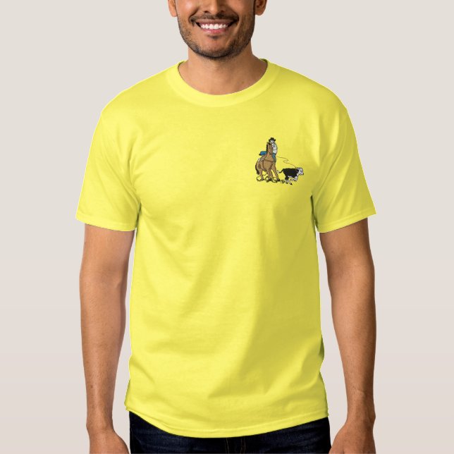 Kalb Roper Besticktes T-Shirt (Vorderseite)