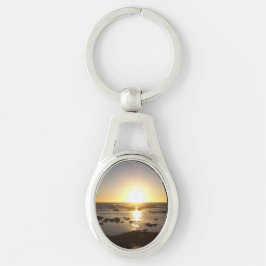 Kalbarri Beach Sunset Metal Schlüsselring Schlüsselanhänger
