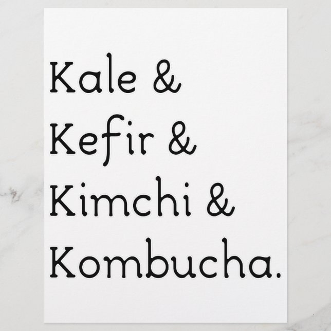 Kale Kefir Kimchi Kombucha (Vorderseite)