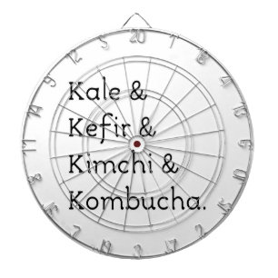 Kale Kefir Kimchi Kombucha Dartscheibe