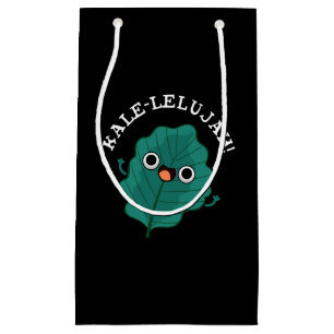 Kale-lelujah Funny Veggie Kale Pun Dark BG Kleine Geschenktüte