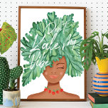Kale meine Vibe Watercolor Kale Beauty Woman Poster<br><div class="desc">Bist du ein Liebhaber des Königs? Dann werden Sie unsere super niedliche und einzigartige kale afrikanischen Schönheitswall Poster drucken Liebe. Das Design zeichnet sich durch unsere originelle handbemalte kaukasische Aquarell-Schönheit aus, mit dem Frauenhaar, der wie ein Salat aus Gartenkohl-Blätter und eine niedliche Halskette roter Kirschtomaten aussieht. "Don't kale My Vibe"...</div>