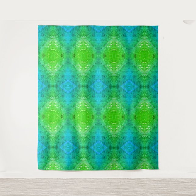 Kale x GL Ikat 4 Wandteppich (Vorderseite)