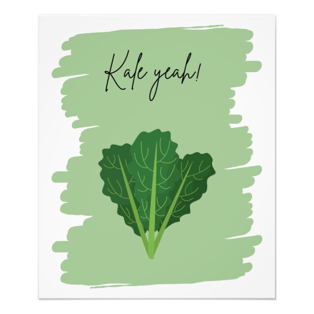 Kale Yeah! - Fun Veggie Design Fotodruck (Vorne)