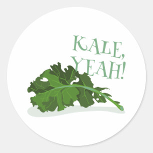 Kale Yeah Runder Aufkleber