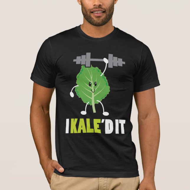 Kaled es - Fitness-vegane vegetarische T-Shirt (Vorderseite)