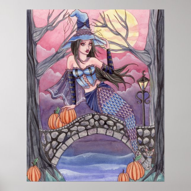 Kalei - Halloween-Meerjungposter Poster (Vorne)