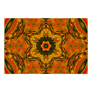 Kaleido Starburst – Affiche d'art brillante