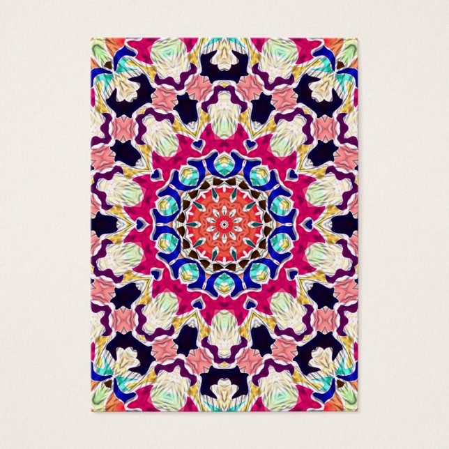 Kaleidoscope Abstrait multicolore Mandala (Devant)
