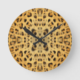Kaleidoscope Animal Fur Pattern Runde Wanduhr