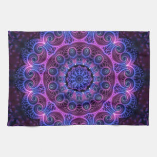 Kaleidoscope Apophysis Mandala Hearts Geschirrtuch