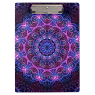 Kaleidoscope Apophysis Mandala Hearts Klemmbrett