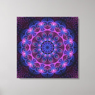 Kaleidoscope Apophysis Mandala Hearts Leinwanddruck