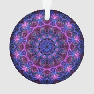Kaleidoscope Apophysis Mandala Hearts Ornament