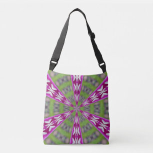 Kaleidoscope Dahlia Tragetaschen Mit Langen Trägern